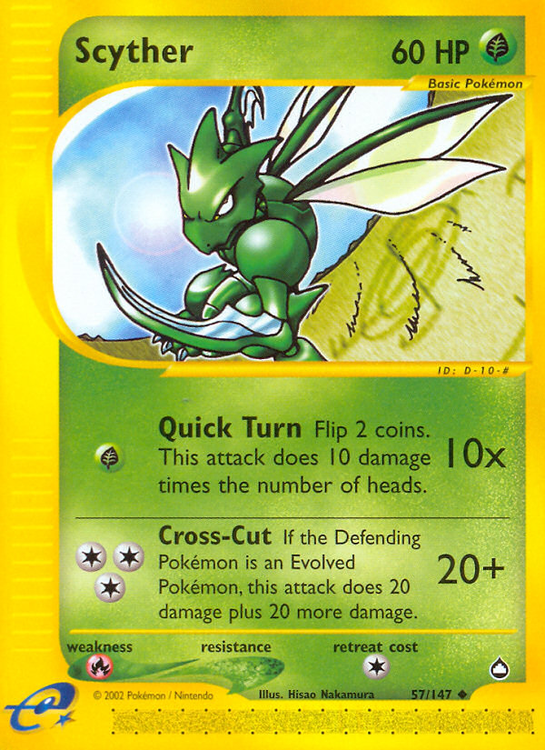 Scyther (57/147) [Aquapolis] | All Aboard Games