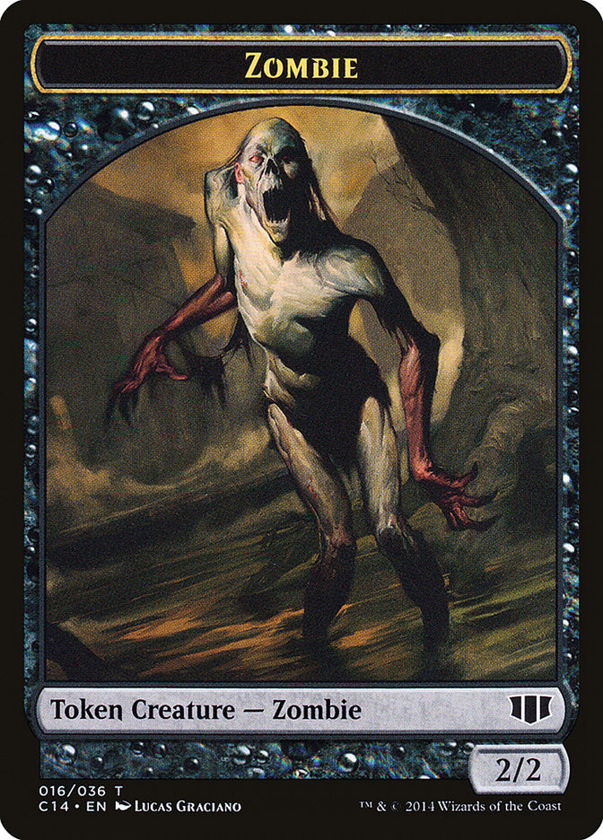 Germ // Zombie (016/036) Double-sided Token [Commander 2014 Tokens] | All Aboard Games
