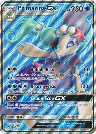 Primarina GX (SM39) (Jumbo Card) [Sun & Moon: Black Star Promos] | All Aboard Games