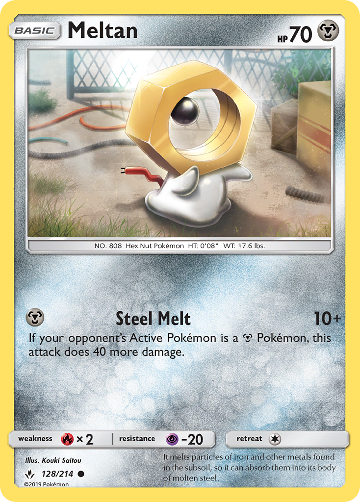 Meltan (128/214) [Sun & Moon: Unbroken Bonds] | All Aboard Games