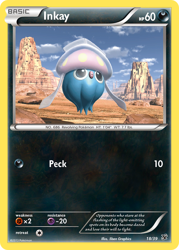 Inkay (18/39) [XY: Kalos Starter Set] | All Aboard Games