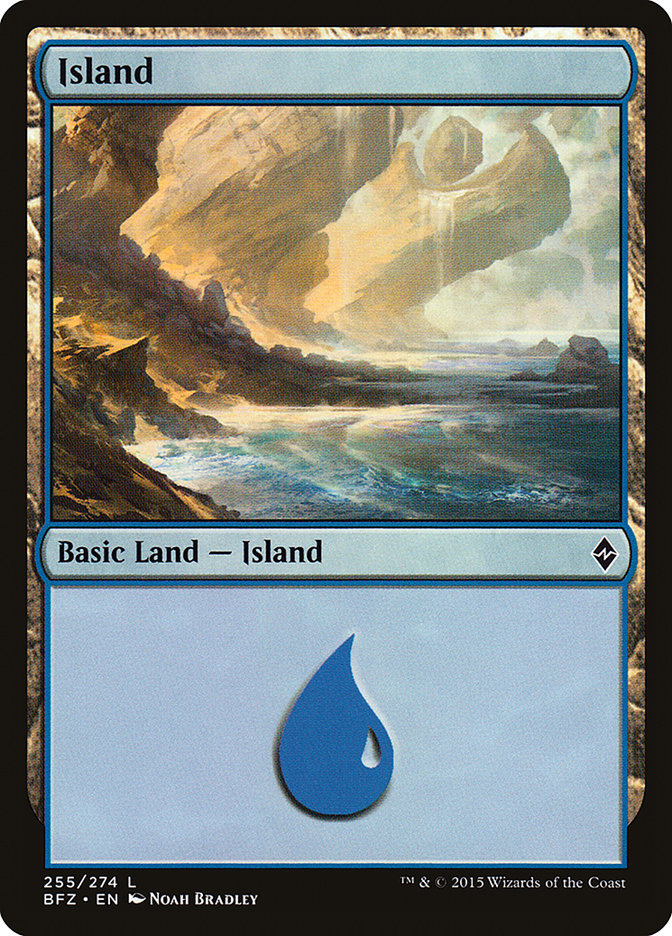 Island (255a) [Battle for Zendikar] | All Aboard Games