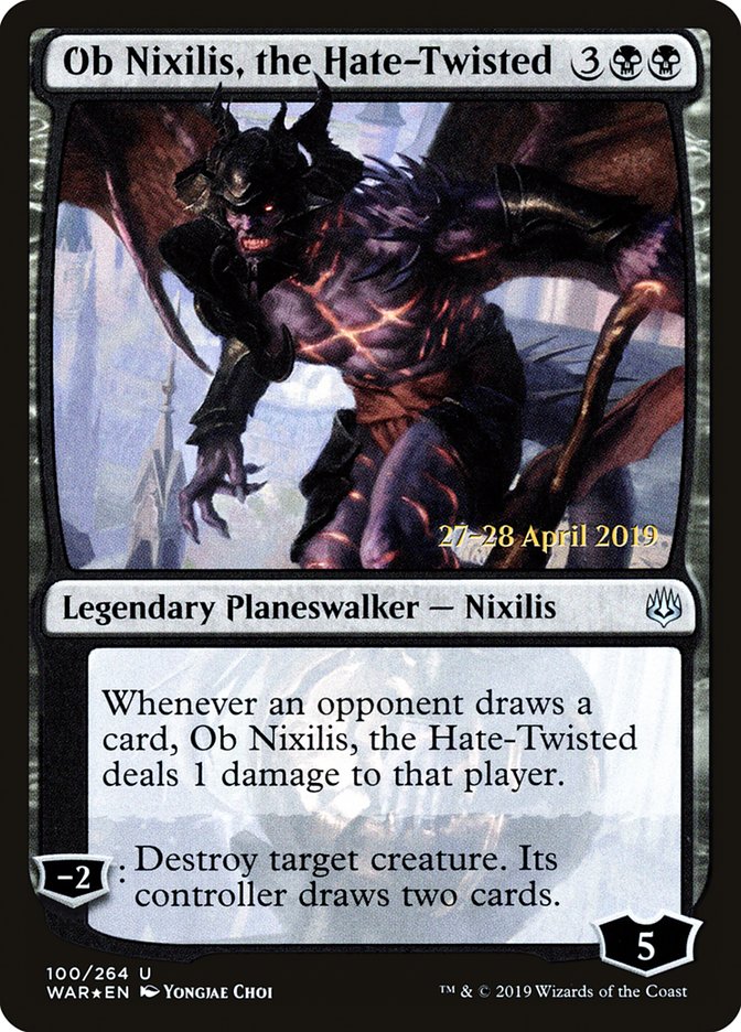 Ob Nixilis, the Hate-Twisted  [War of the Spark Prerelease Promos] | All Aboard Games