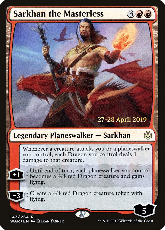Sarkhan the Masterless  [War of the Spark Prerelease Promos] | All Aboard Games