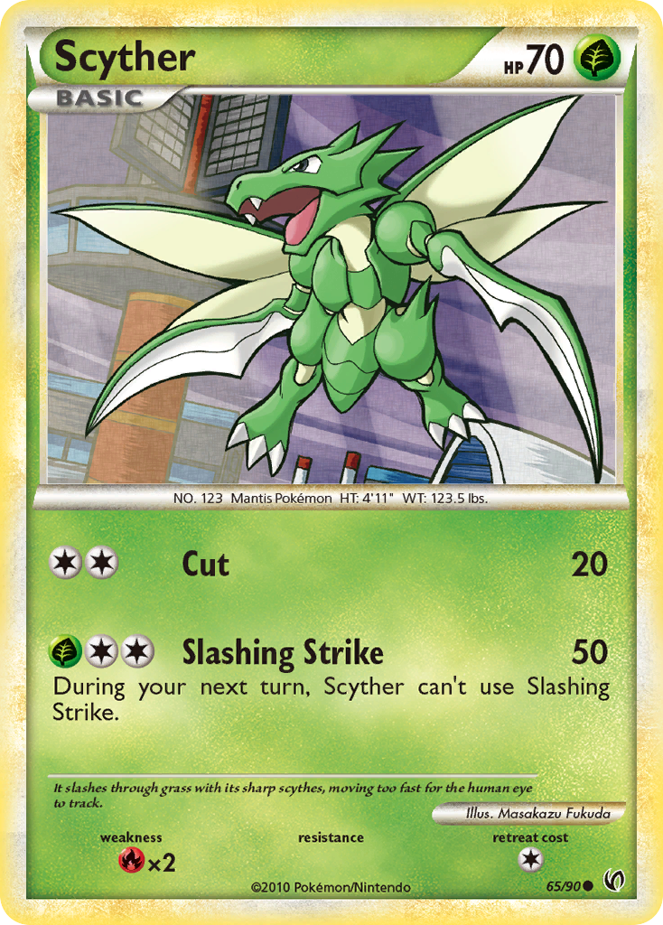 Scyther (65/90) [HeartGold & SoulSilver: Undaunted] | All Aboard Games
