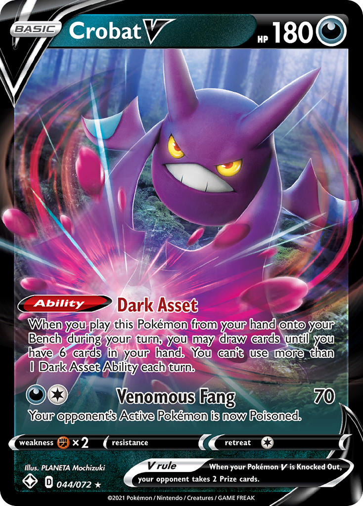 Crobat V (044/072) [Sword & Shield: Shining Fates] | All Aboard Games