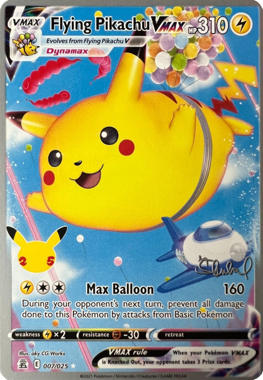 Flying Pikachu VMAX (007/025) (ADP - Ondrej Skubal) [World Championships 2022] | All Aboard Games