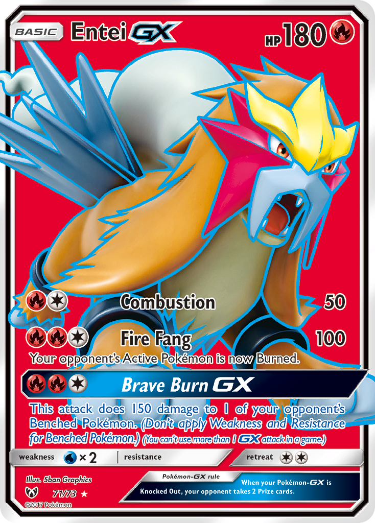 Entei GX (71/73) [Sun & Moon: Shining Legends] | All Aboard Games