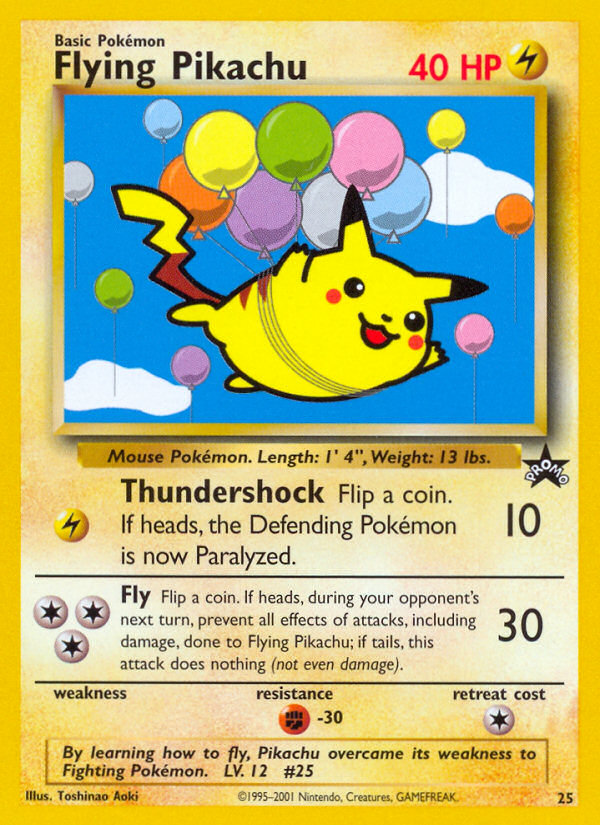 Flying Pikachu (25) [Wizards of the Coast: Black Star Promos] | All Aboard Games