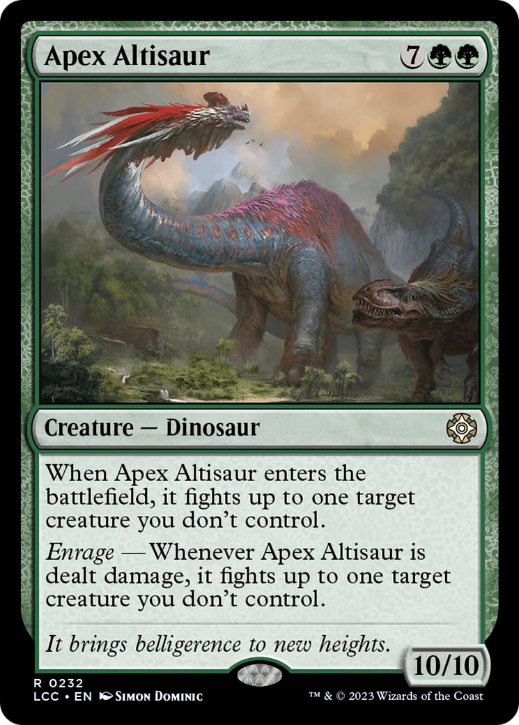 Apex Altisaur [The Lost Caverns of Ixalan Commander] | All Aboard Games