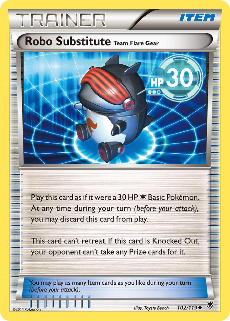 Robo Substitute Team Flare Gear (102/119) [XY: Phantom Forces] | All Aboard Games