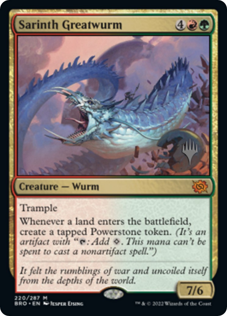 Sarinth Greatwurm (Promo Pack) [The Brothers' War Promos] | All Aboard Games