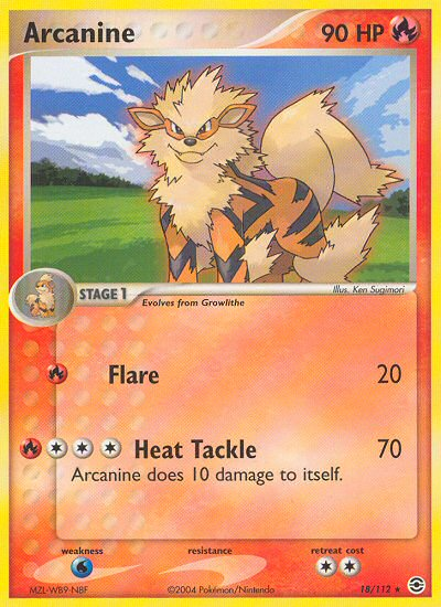 Arcanine (18/112) [EX: FireRed & LeafGreen] | All Aboard Games