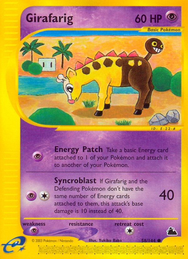 Girafarig (58/144) [Skyridge] | All Aboard Games