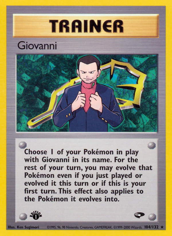 Giovanni (104/132) [Gym Challenge 1st Edition] | All Aboard Games
