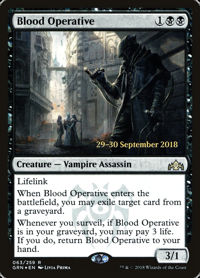 Blood Operative  [Guilds of Ravnica Prerelease Promos] | All Aboard Games
