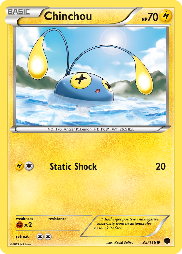 Chinchou (35/116) [Black & White: Plasma Freeze] | All Aboard Games