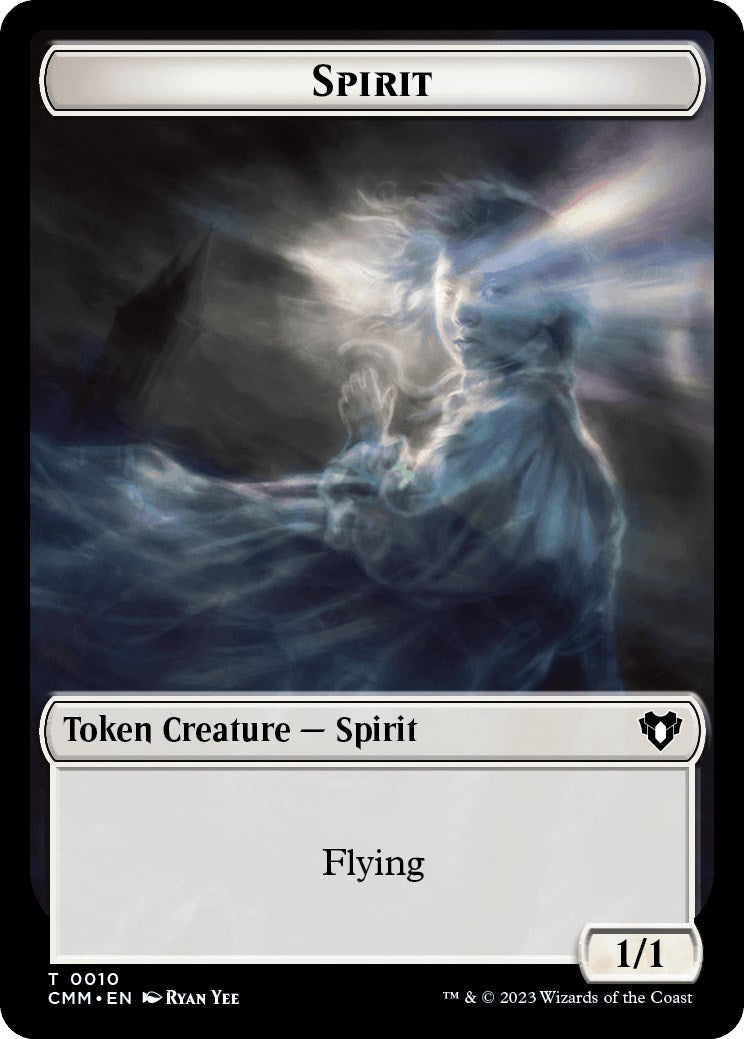 Spirit (0010) // Satyr Double-Sided Token [Commander Masters Tokens] | All Aboard Games