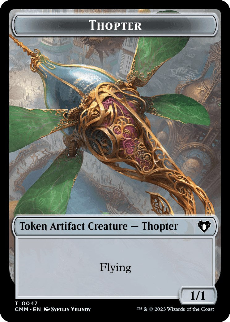 Thopter // Bird Illusion Double-Sided Token [Commander Masters Tokens] | All Aboard Games