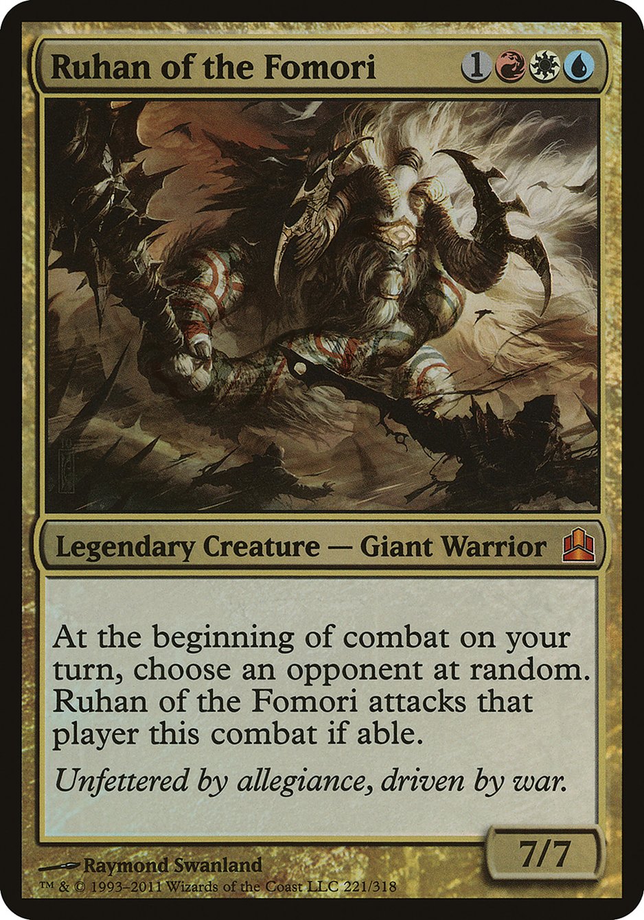 Ruhan of the Fomori (Oversized) [Commander 2011 Oversized] | All Aboard Games