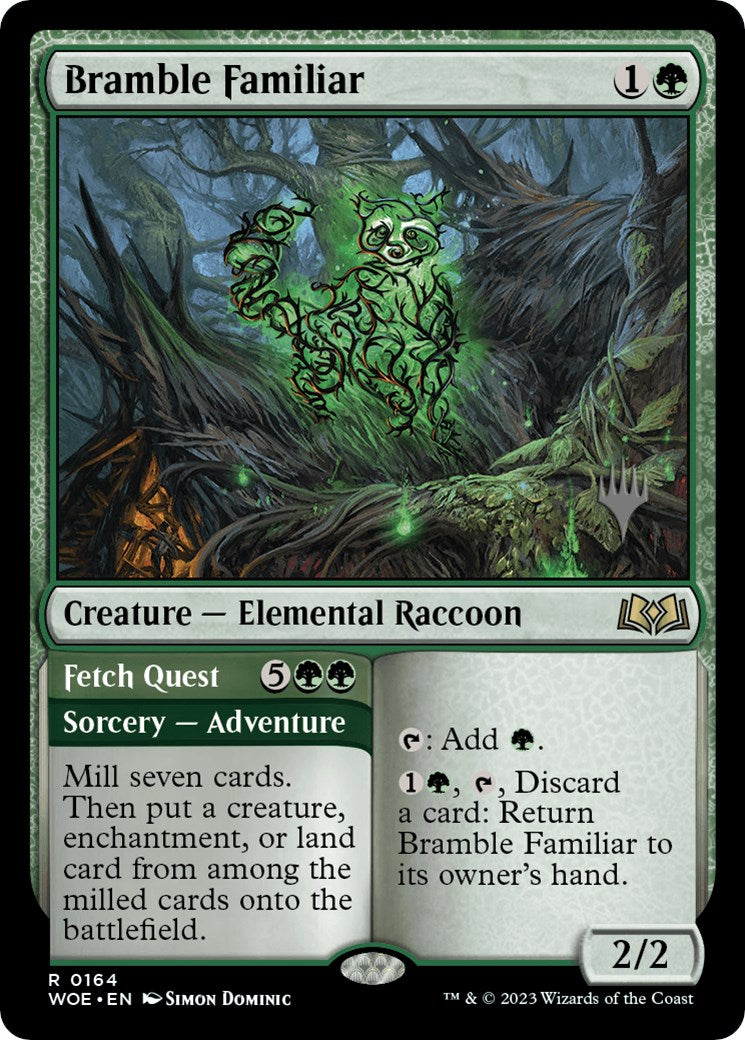Bramble Familiar // Fetch Quest (Promo Pack) [Wilds of Eldraine Promos] | All Aboard Games
