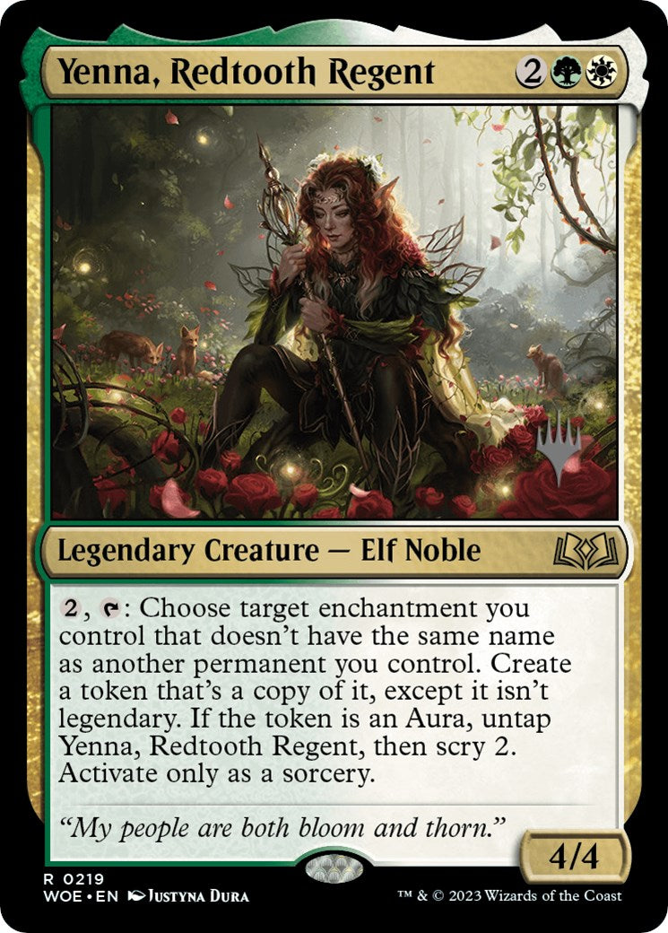 Yenna, Redtooth Regent (Promo Pack) [Wilds of Eldraine Promos] | All Aboard Games