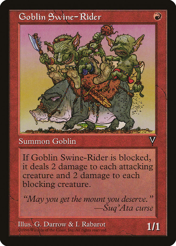 Goblin Swine-Rider [Visions] | All Aboard Games