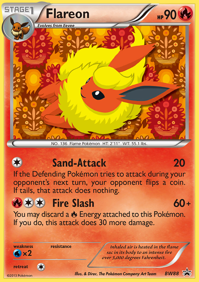 Flareon (BW88) [Black & White: Black Star Promos] | All Aboard Games