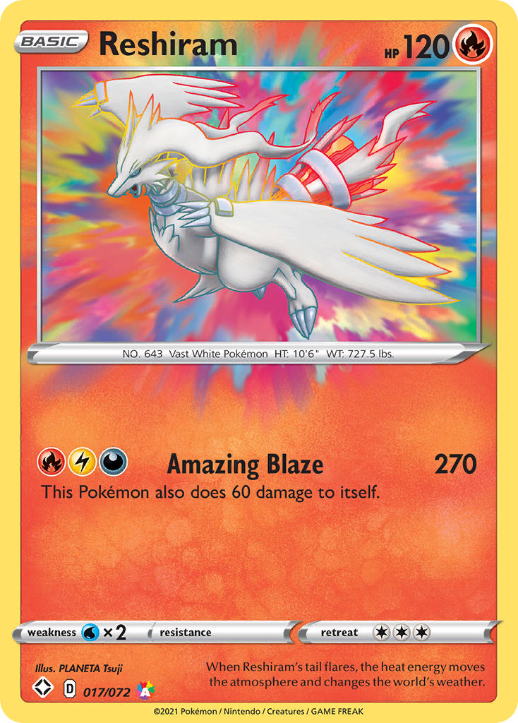 Reshiram (017/072) [Sword & Shield: Shining Fates] | All Aboard Games