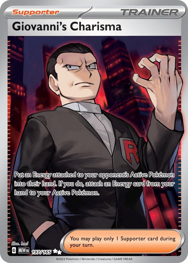 Giovanni's Charisma (197/165) [Scarlet & Violet: 151] | All Aboard Games