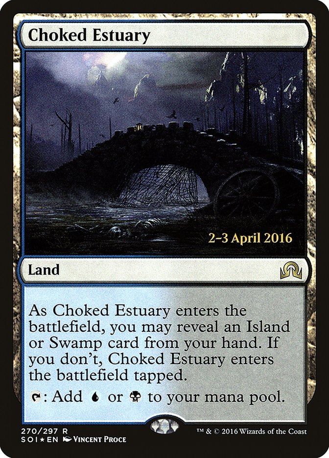 Choked Estuary [Shadows over Innistrad Prerelease Promos] | All Aboard Games