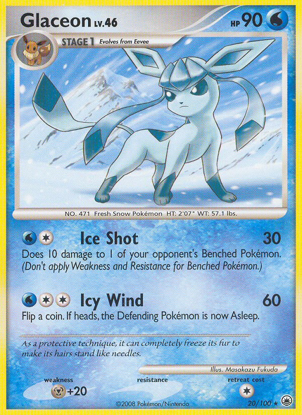 Glaceon (20/100) [Diamond & Pearl: Majestic Dawn] | All Aboard Games