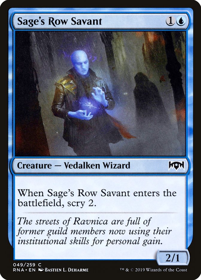 Sage's Row Savant [Ravnica Allegiance] | All Aboard Games