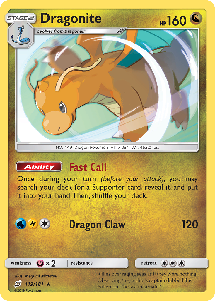 Dragonite (119/181) [Sun & Moon: Team Up] | All Aboard Games