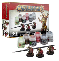 Warhammer: Age of Sigmar - Orruk Warclans: Gutrippaz + Paints Set | All Aboard Games