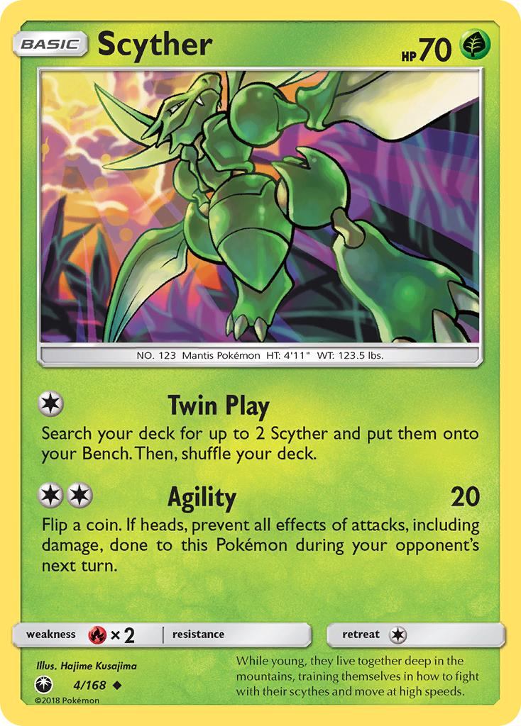 Scyther (4/168) [Sun & Moon: Celestial Storm] | All Aboard Games