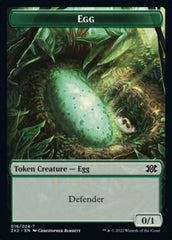 Egg // Knight Double-sided Token [Double Masters 2022 Tokens] | All Aboard Games