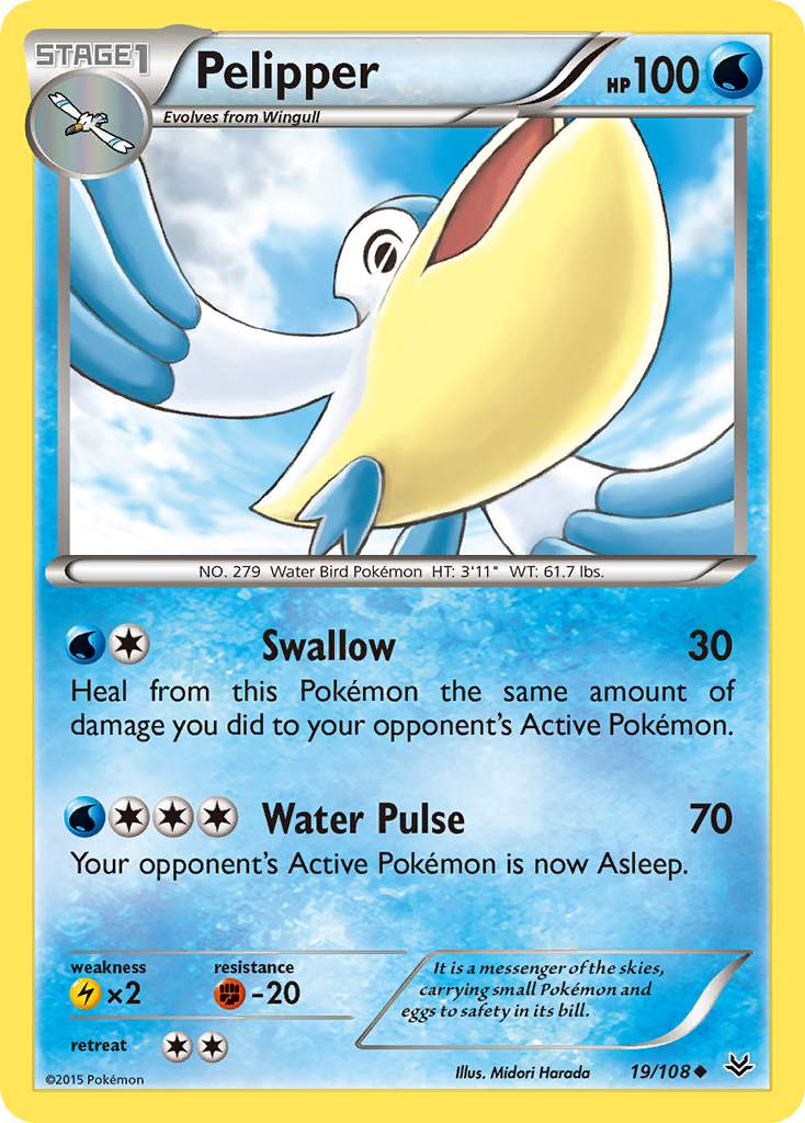 Pelipper (19/108) [XY: Roaring Skies] | All Aboard Games