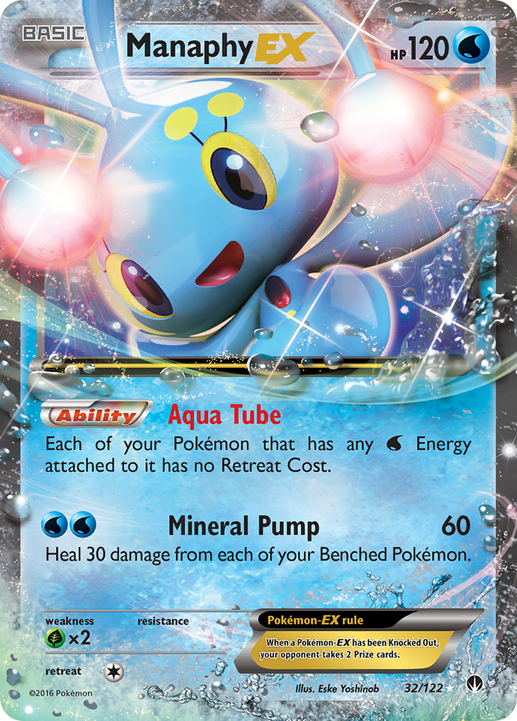 Manaphy EX (32/122) [XY: BREAKpoint] | All Aboard Games