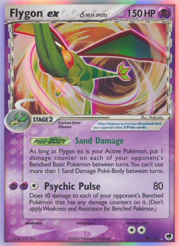 Flygon ex (92/101) (Delta Species) [EX: Dragon Frontiers] | All Aboard Games