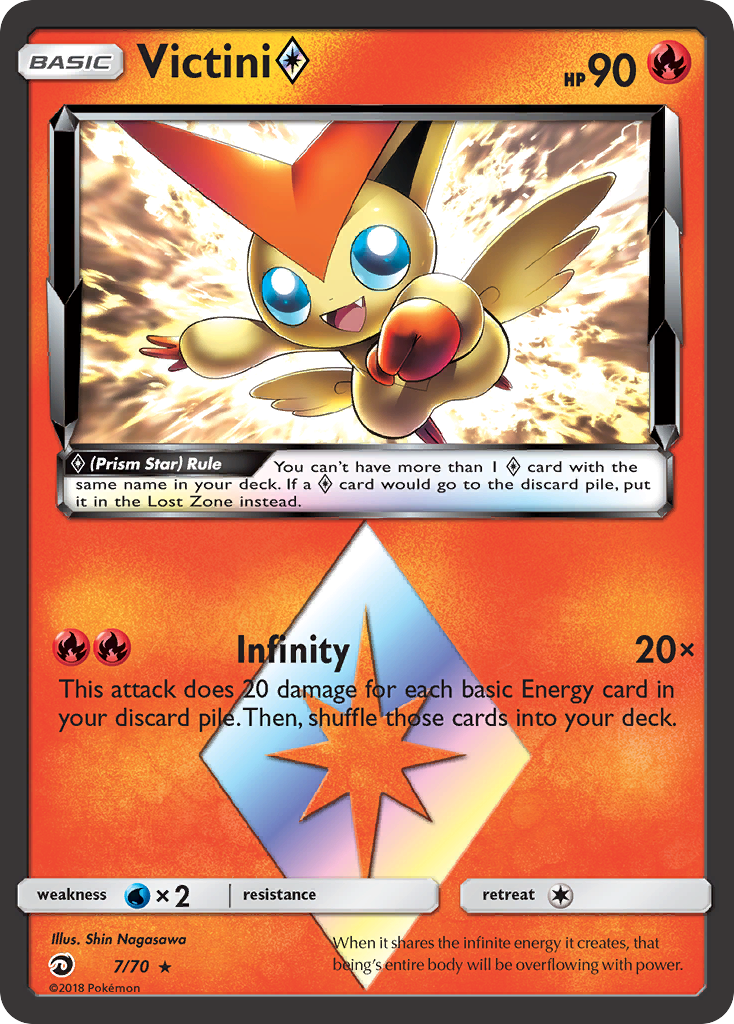 Victini (7/70) (Prism Star) [Sun & Moon: Dragon Majesty] | All Aboard Games