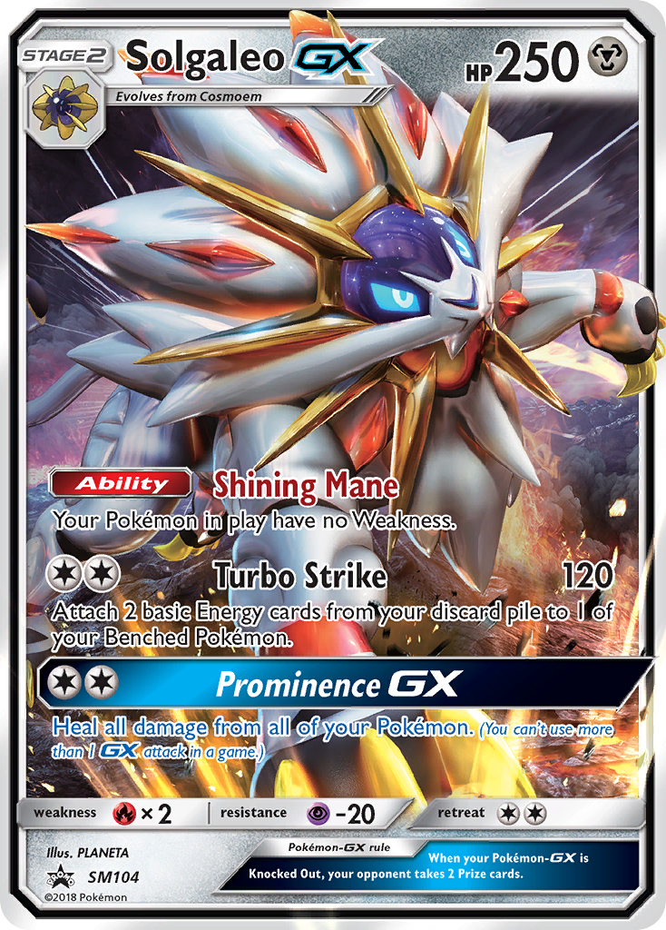 Solgaleo GX (SM104) [Sun & Moon: Black Star Promos] | All Aboard Games