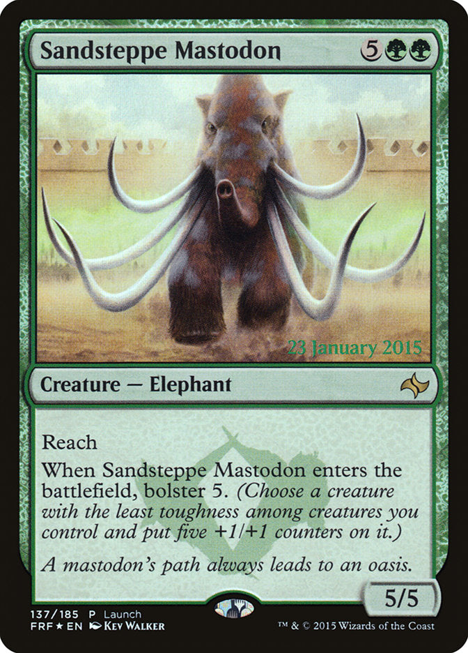Sandsteppe Mastodon (Launch) [Fate Reforged Prerelease Promos] | All Aboard Games