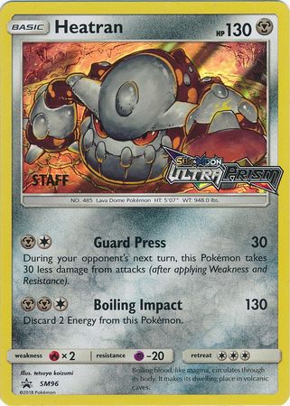 Heatran (SM96) (Staff Prerelease Promo) [Sun & Moon: Black Star Promos] | All Aboard Games