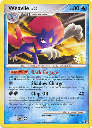 Weavile (40/132) [Countdown Calendar Promos] | All Aboard Games