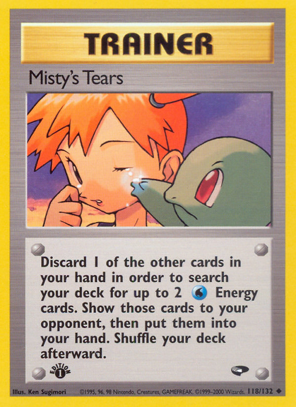 Misty's Tears (118/132) [Gym Challenge 1st Edition] | All Aboard Games