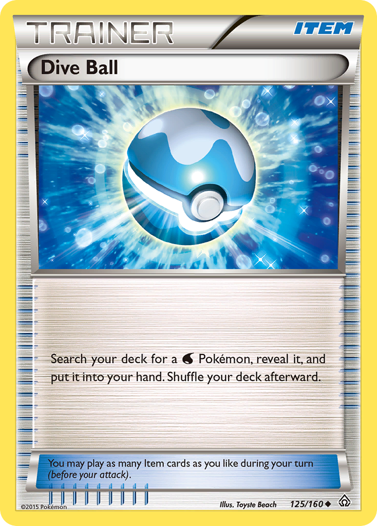 Dive Ball (125/160) [XY: Primal Clash] | All Aboard Games