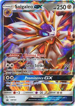 Solgaleo GX (SM104) (Jumbo Card) [Sun & Moon: Black Star Promos] | All Aboard Games