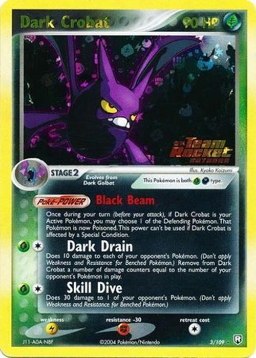 Dark Crobat (3/109) (Stamped) [EX: Team Rocket Returns] | All Aboard Games