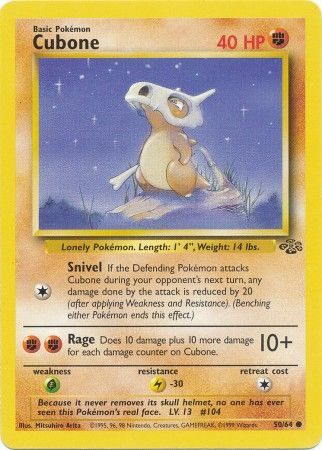 Cubone (50/64) [Jungle Unlimited] | All Aboard Games